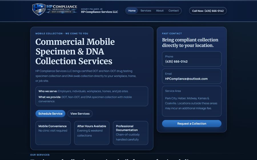 HP Compliance Services website