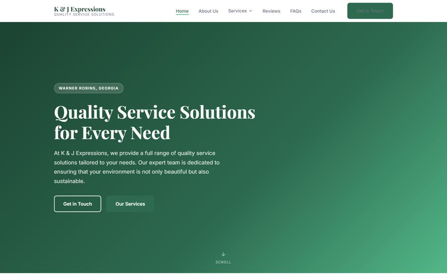 K & J Expressions website