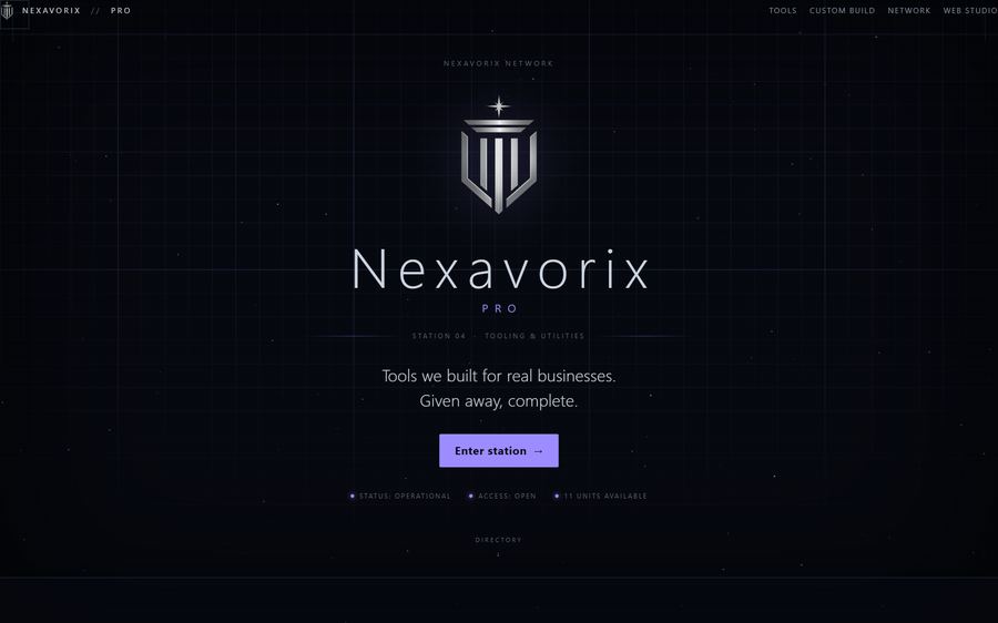 Nexavorix Pro free business tools